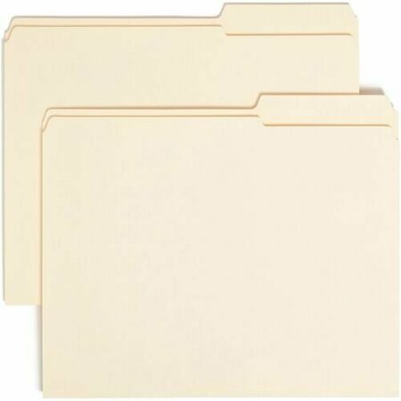 SAMSILL 8-1/2 x 11in, Letter Size, Manila, File Folders with Top Tab SMD10386